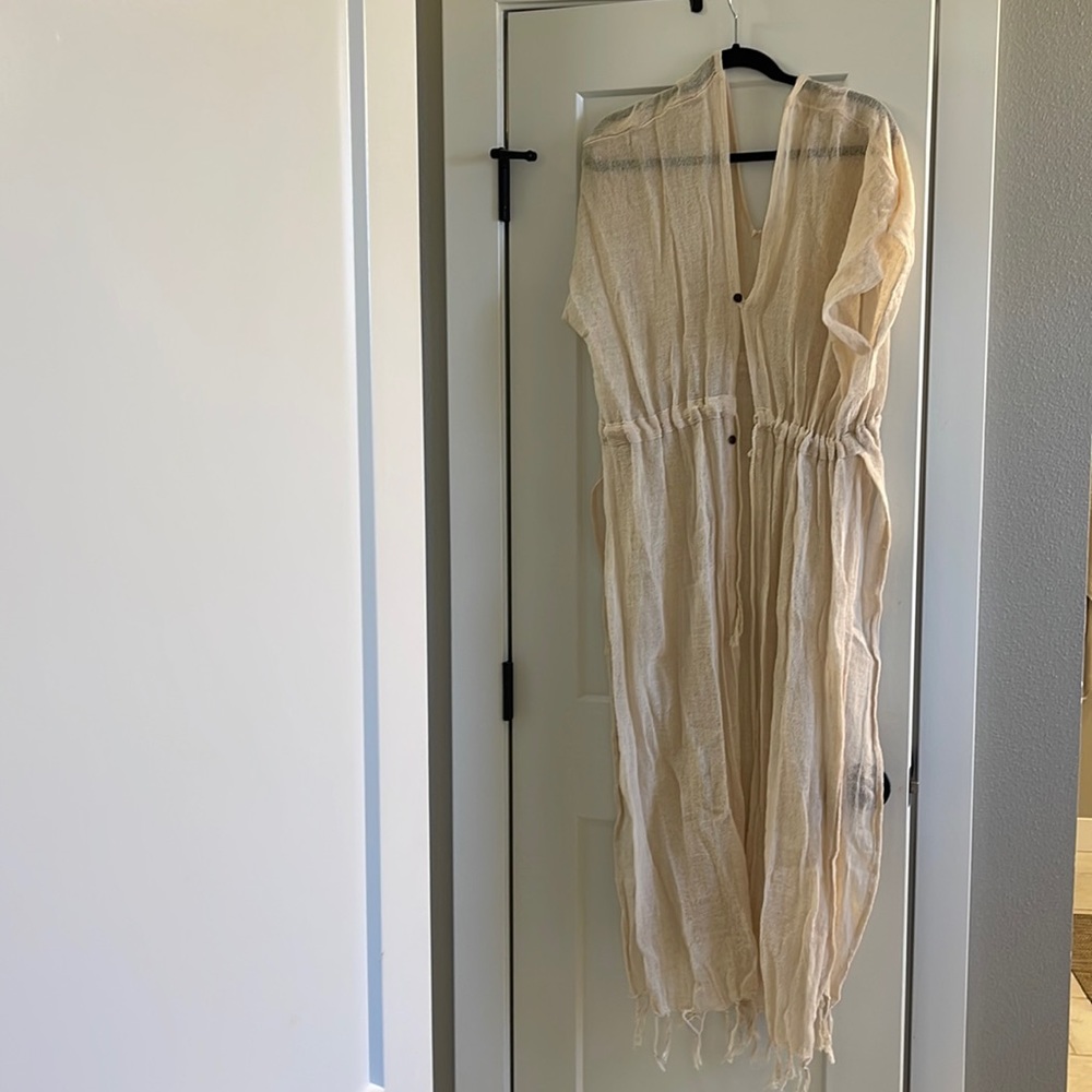From the beaches of Tulum gauze swimsuit cover up